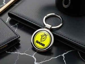 Saab Llaveros Personalizados Diseño Logo